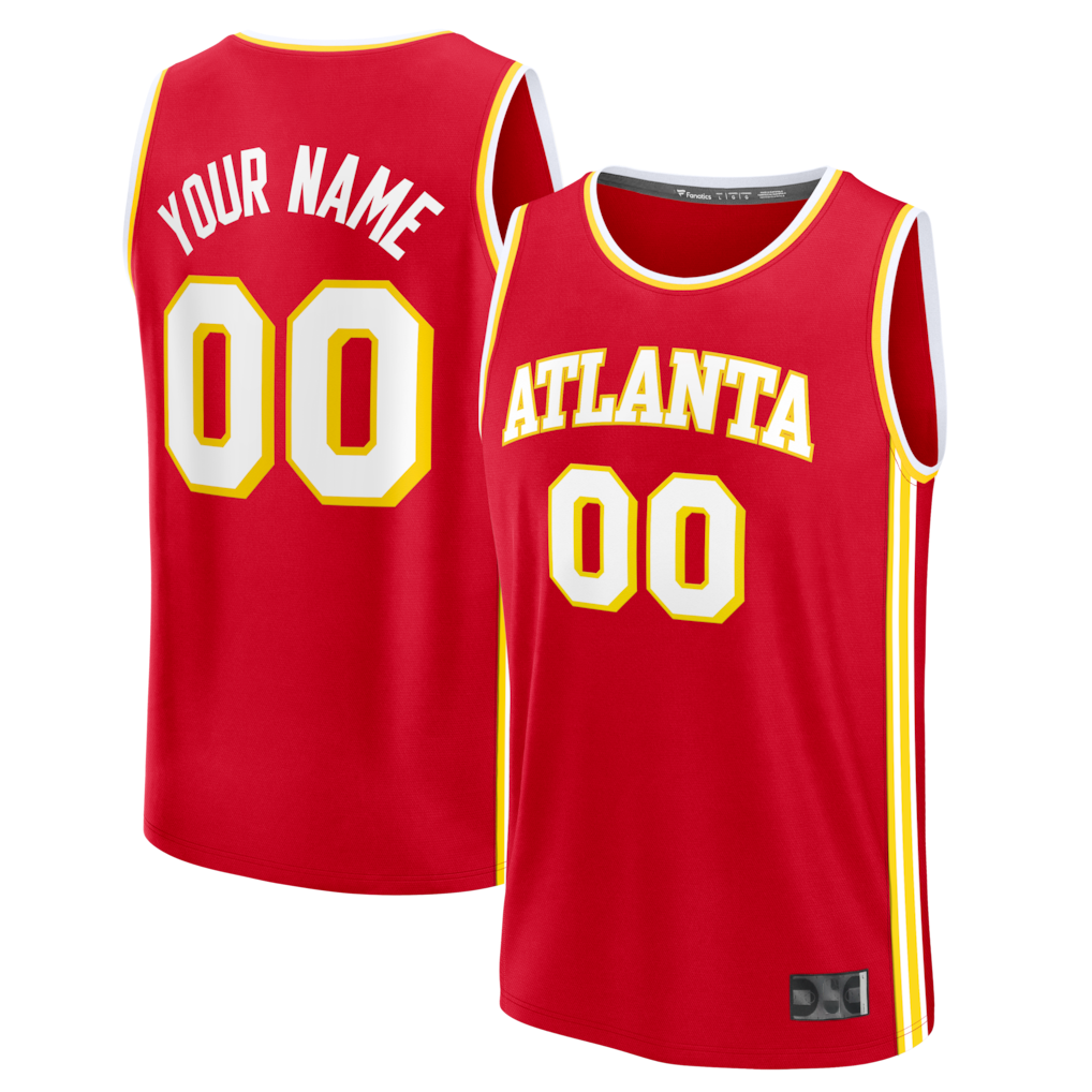 tocy Custom A.Hawks Red Fast Break Jerseys - Icon Edition