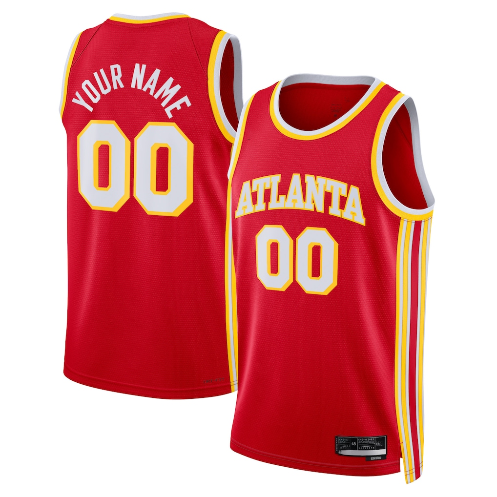 tocy Custom A.Hawks Red Swingman Jerseys - Icon Edition