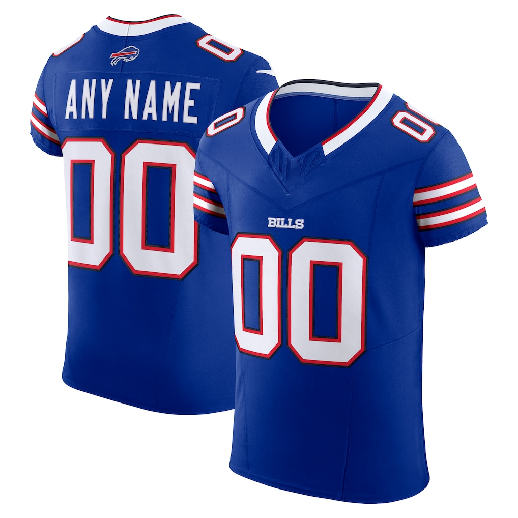 tocy Custom B.Bills Royal Vapor F.U.S.E. Elite Stitched Jerseys