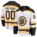 Tocy Custom B.Bruins White Away Breakaway Stitched Jerseys