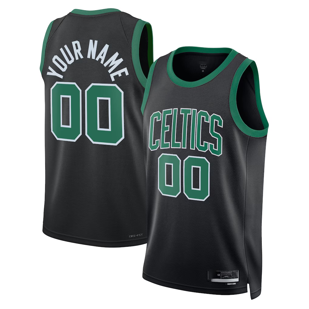 tocy Custom B.Celtics Black 2022-23 Swingman Jerseys - Statement Edition