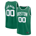 tocy Custom B.Celtics Fanatics Kelly Green Fast Break Stitched Jerseys - Icon Edition