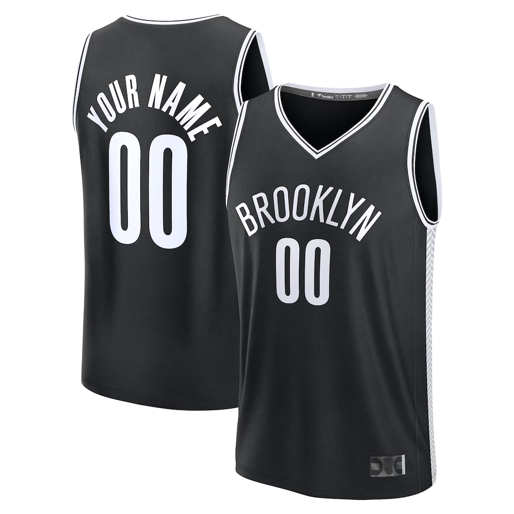 tocy Custom B.Nets Black Fast Break Jerseys - Icon Edition