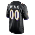 tocy Custom B.Ravens Black Alternate Home Game Any Name & Numbers Stitched Jerseys