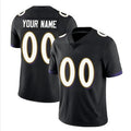 tocy Custom B.Ravens Black Replica Limited Game Stitched Jerseys