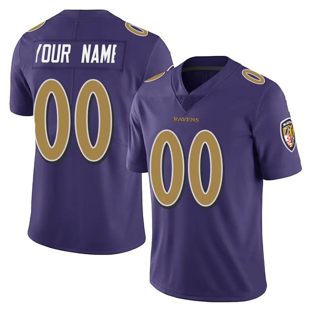 tocy Custom B.Ravens Purple Color Vapor Untouchable Limited Any Name & Numbers Stitched Jerseys
