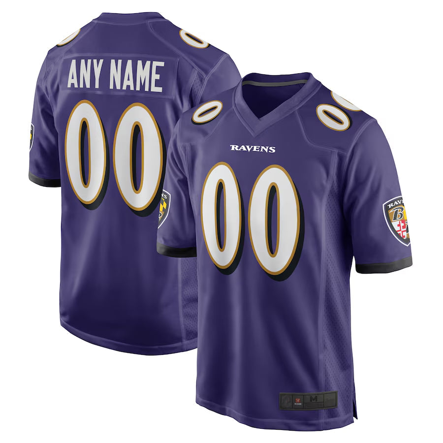 tocy Custom B.Ravens Purple Home Game Stitched Jerseys