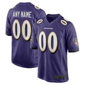 tocy Custom B.Ravens Purple Home Game Stitched Jerseys