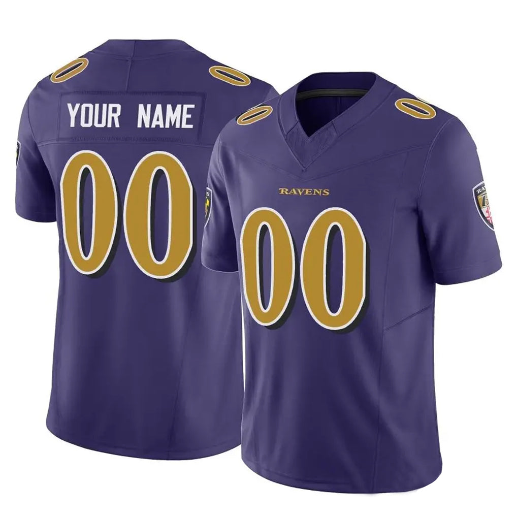tocy Custom B.Ravens Purple Vapor F.U.S.E. Limited Game Any Name & Numbers Stitched Jerseys