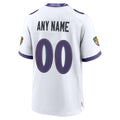 tocy Custom B.Ravens White Home Game Any Name & Numbers Stitched Jerseys