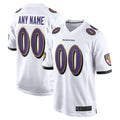 tocy Custom B.Ravens White Home Game Stitched Jerseys