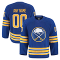 Tocy Custom B.Sabres Royal Home Authentic Pro Stitched Jerseys