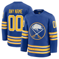 Tocy Custom B.Sabres Royal Home Premium Stitched Jerseys