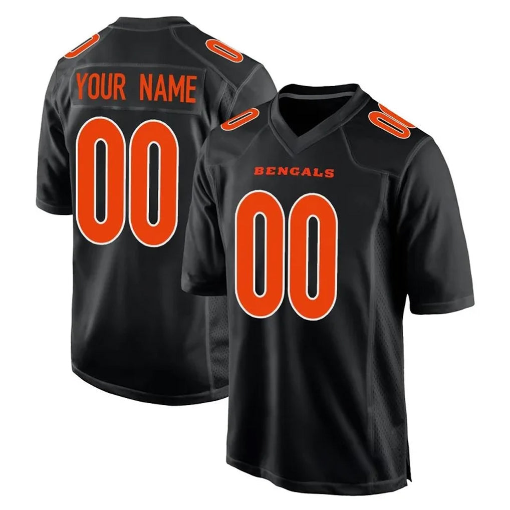 tocy Custom C.Bengals Black Fashion Game Any Name & Numbers Stitched Jerseys