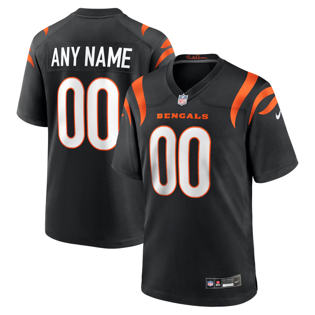 tocy Custom C.Bengals Black Game Stitched Jerseys