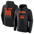 tocy Custom C.Bengals Black Home Field Pop Personalized Name & Number Hoodie Stitched Jerseys