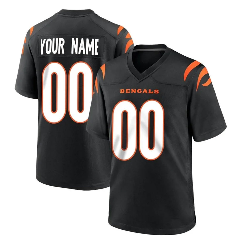 tocy Custom C.Bengals Black Home Game Any Name & Numbers Stitched Jerseys