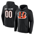 tocy Custom C.Bengals Black Long Sleeve Hoodie Any Name & Numbers Stitched Jerseys
