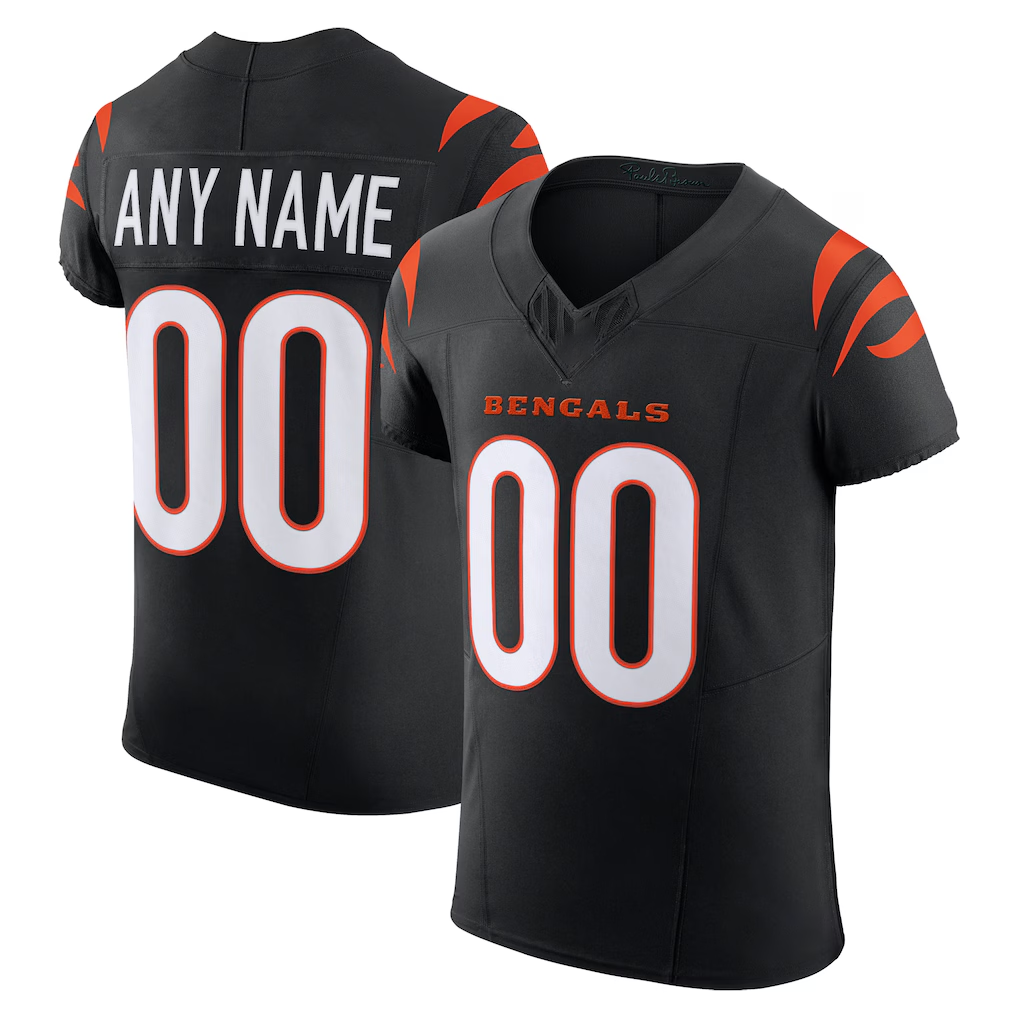 tocy Custom C.Bengals Black Team Vapor F.U.S.E. Elite Stitched Jerseys