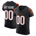 tocy Custom C.Bengals Black Team Vapor F.U.S.E. Elite Stitched Jerseys