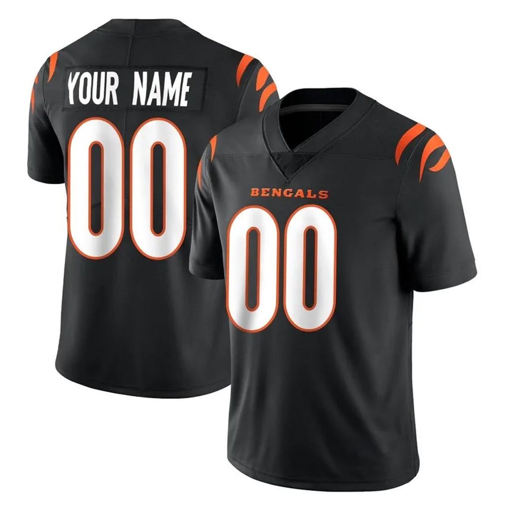 tocy Custom C.Bengals Black Vapor Untouchable Limited Home Game Any Name & Numbers Stitched Jerseys