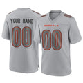 tocy Custom C.Bengals Gray Atmosphere Fashion Game Any Name & Numbers Stitched Jerseys