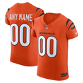 tocy Custom C.Bengals Orange Alternate Vapor F.U.S.E. Elite Stitched Jerseys