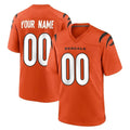 tocy Custom C.Bengals Orange Home Game Any Name & Numbers Stitched Jerseys