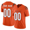 tocy Custom C.Bengals Orange Vapor F.U.S.E. Limited Home Game Any Name & Numbers Stitched Jerseys