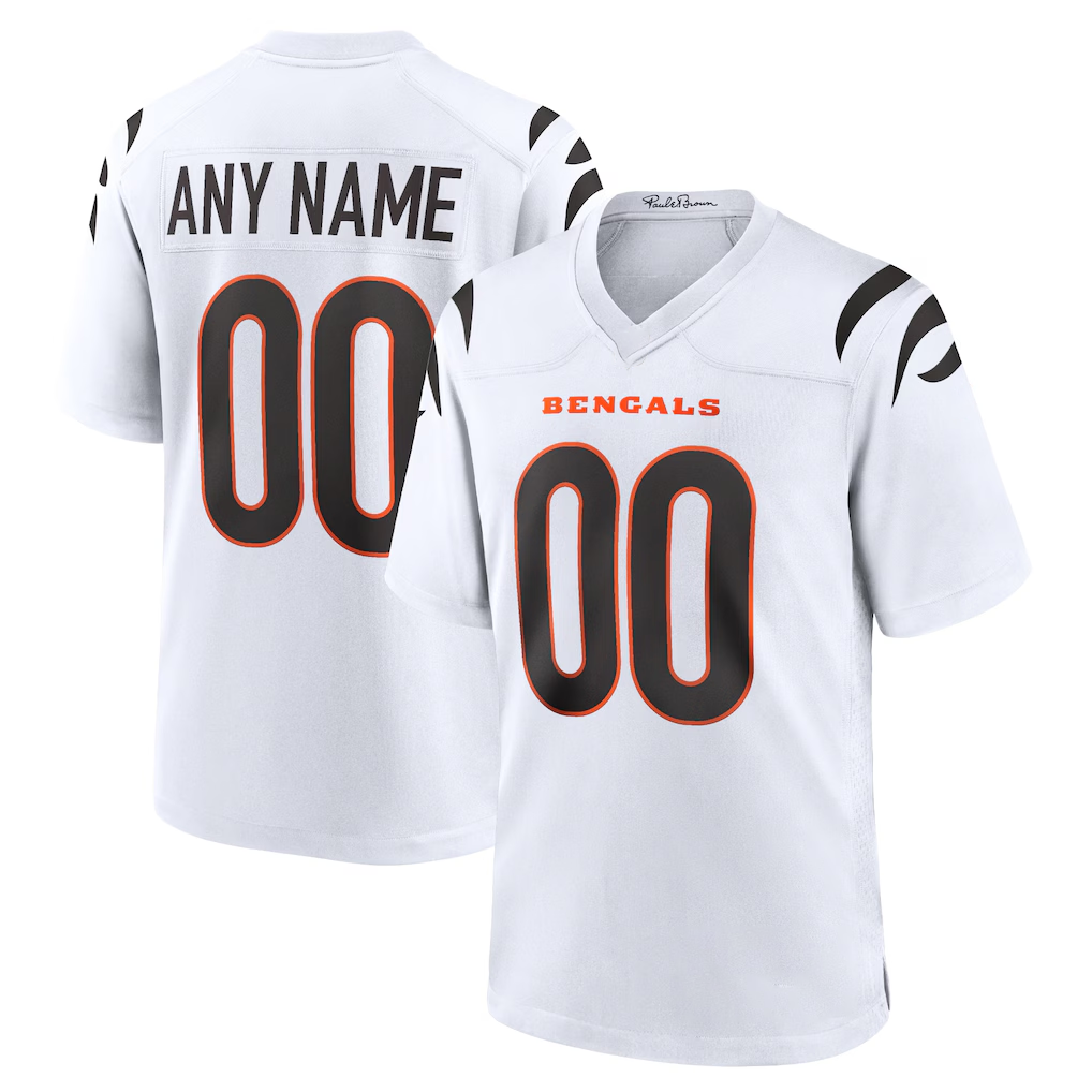 tocy Custom C.Bengals White Game Stitched Jerseys