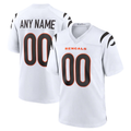 tocy Custom C.Bengals White Game Stitched Jerseys