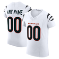 tocy Custom C.Bengals White Vapor F.U.S.E. Elite Stitched Jerseys