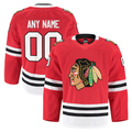 Tocy Custom C.Blackhawks Red Home Authentic Pro Jerseys
