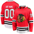 Tocy Custom C.Blackhawks Red Home Breakaway Jerseys