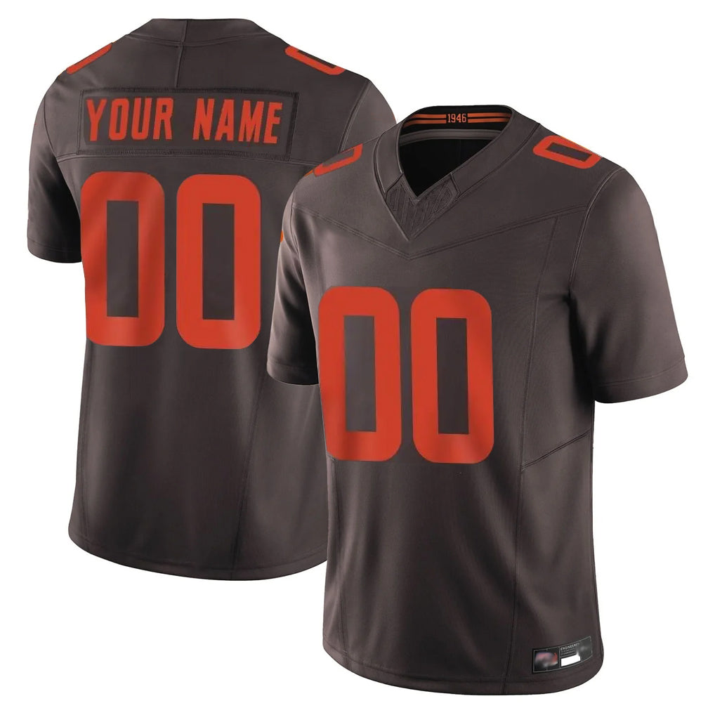 tocy Custom C.Browns Brown Limited Vapor F.U.S.E. Alternate Game Any Name & Numbers Stitched Jerseys