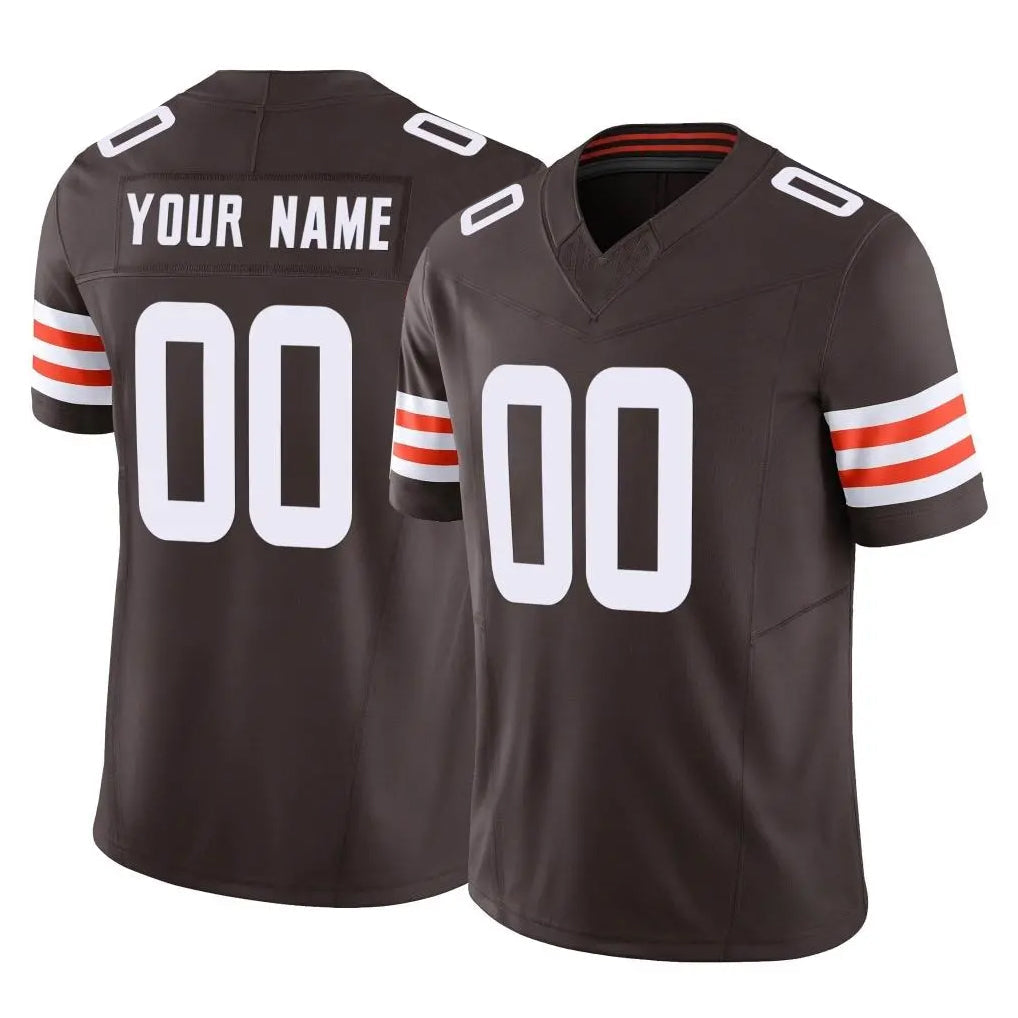 tocy Custom C.Browns Brown Vapor F.U.S.E. Limited Home Game Any Name & Numbers Stitched Jerseys