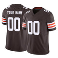tocy Custom C.Browns Brown Vapor F.U.S.E. Limited Home Game Any Name & Numbers Stitched Jerseys