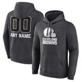 tocy Custom C.Browns Charcoal Primetime Logo Hoodie Any Name & Numbers Stitched Jerseys