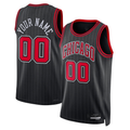 tocy Custom C.Bulls Black 2022-23 Swingman Jerseys - Statement Edition