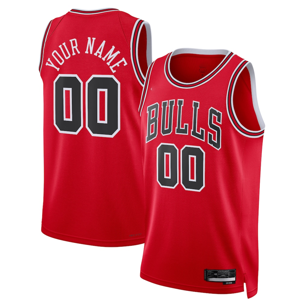 tocy Custom C.Bulls Red Swingman Jerseys - Icon Edition