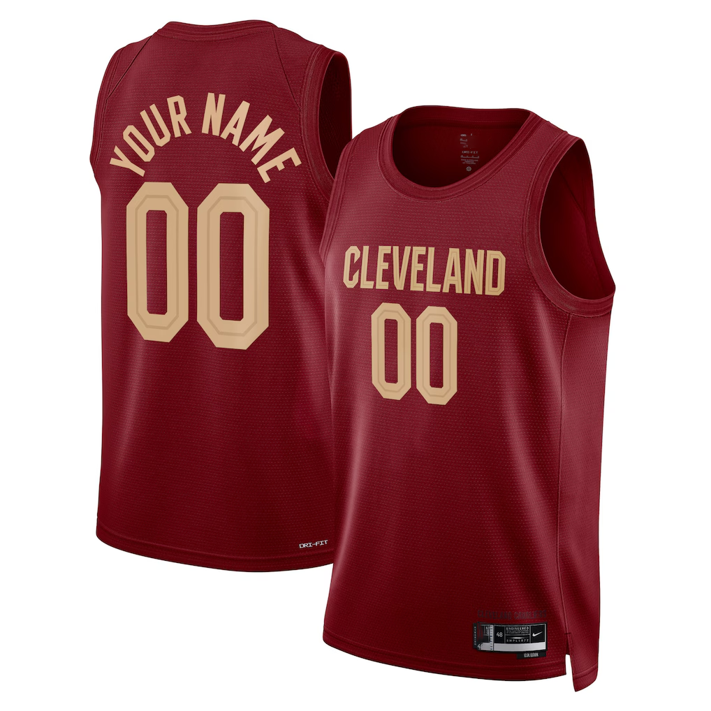 tocy Custom C.Cavaliers Burgundy Swingman Jerseys - Icon Edition
