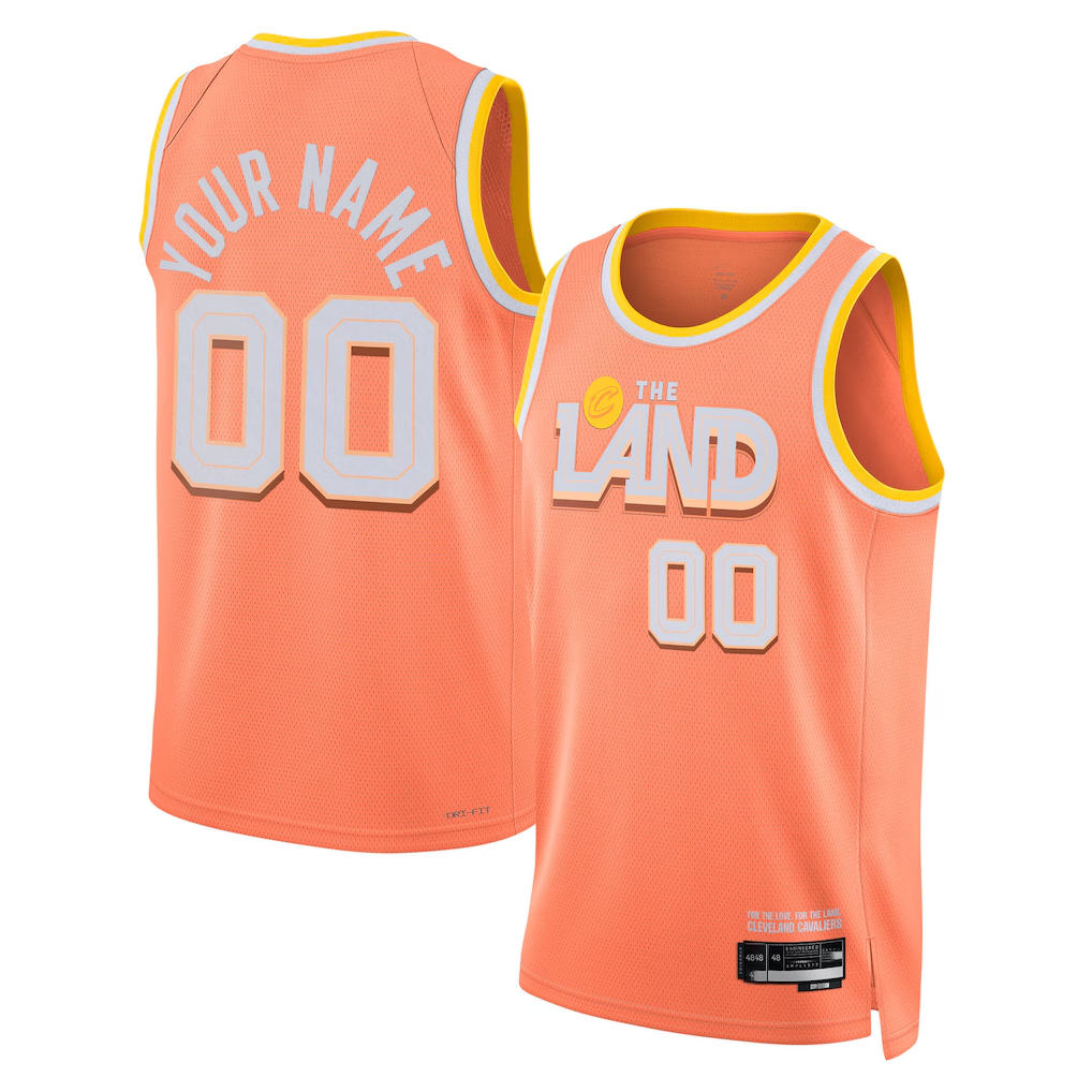 tocy Custom C.Cavaliers Orange 202526 City Edition Swingman Jerseys