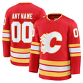 Tocy Custom C.Flames Red Home Premium Jerseys