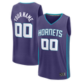 tocy Custom C.Hornets  Purple Fast Break Jerseys - Icon Edition