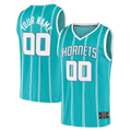 tocy Custom C.Hornets  Teal Fast Break Replica Jerseys - Icon Edition