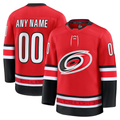 Tocy Custom C.Hurricanes Red Alternate Premium Stitched Jerseys