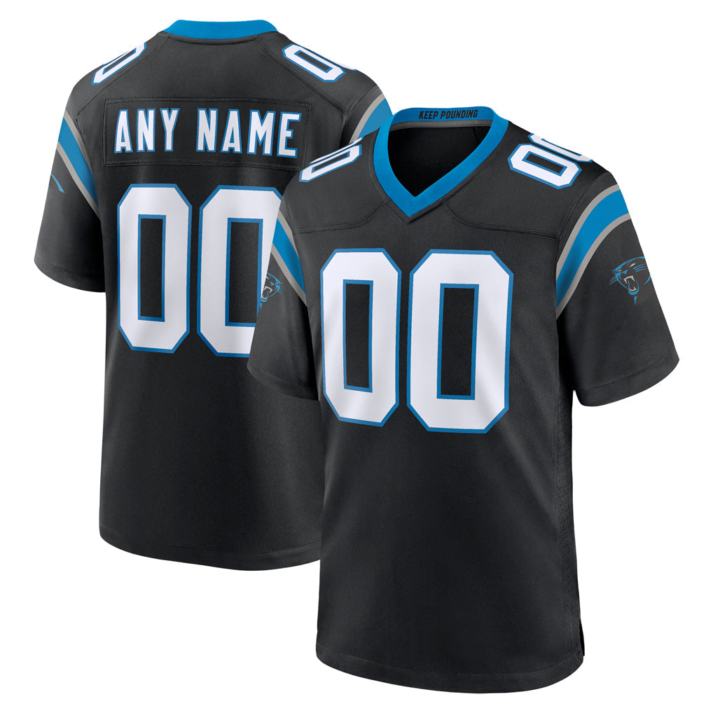 tocy Custom C.Panthers Black Home Game Any Name & Numbers Stitched Jerseys