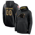 tocy Custom C.Panthers Black Salute to Service Pullover Hoodies Any Name & Numbers Stitched Jerseys