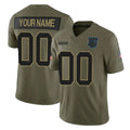 tocy Custom C.Panthers Olive 2025 Salute to Service Limited Home Game Any Name & Numbers Stitched Jerseys