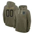 tocy Custom C.Panthers Olive Salute to Service Hoodies Game Any Name & Numbers Stitched Jerseys